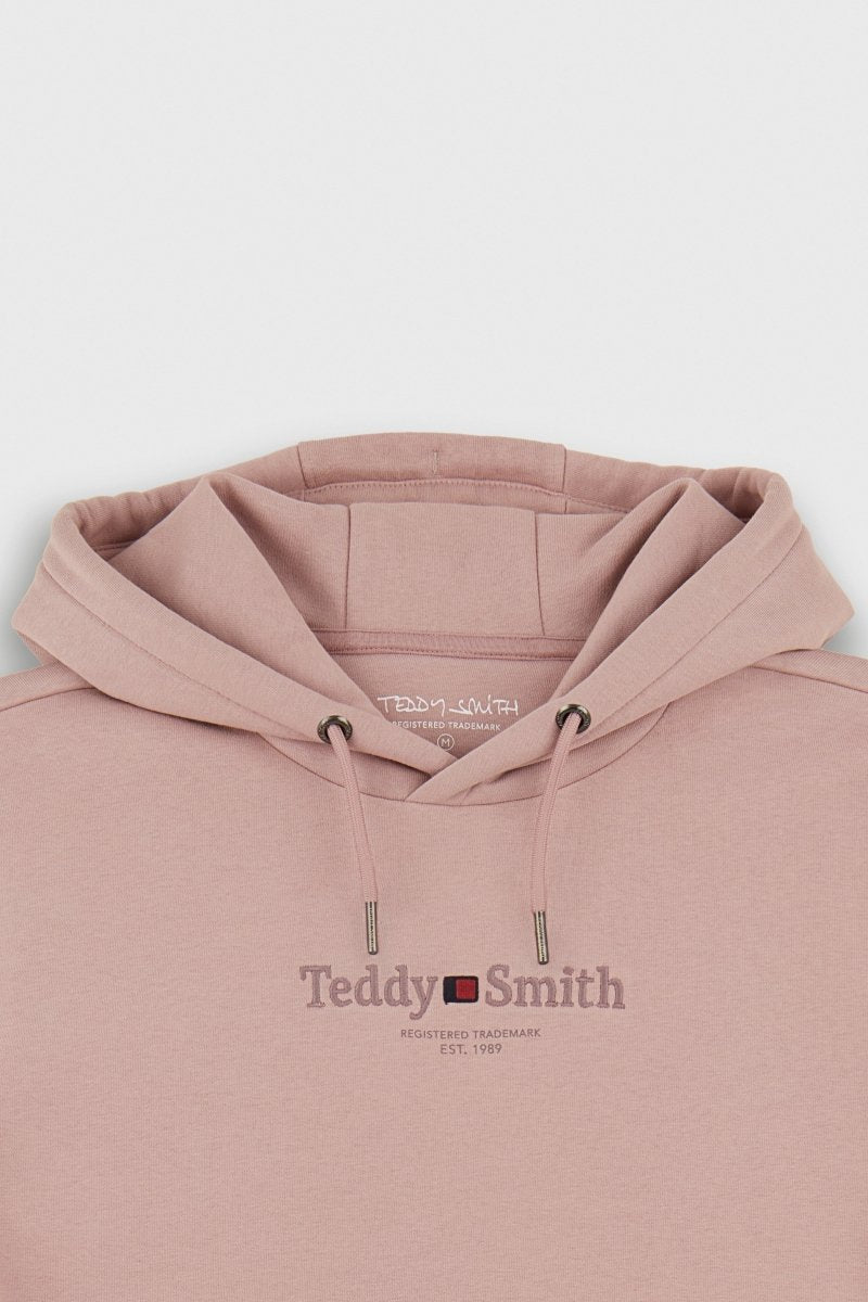 Sweat S - JIM HOODY WOOD ROSE - S - Teddy Smith