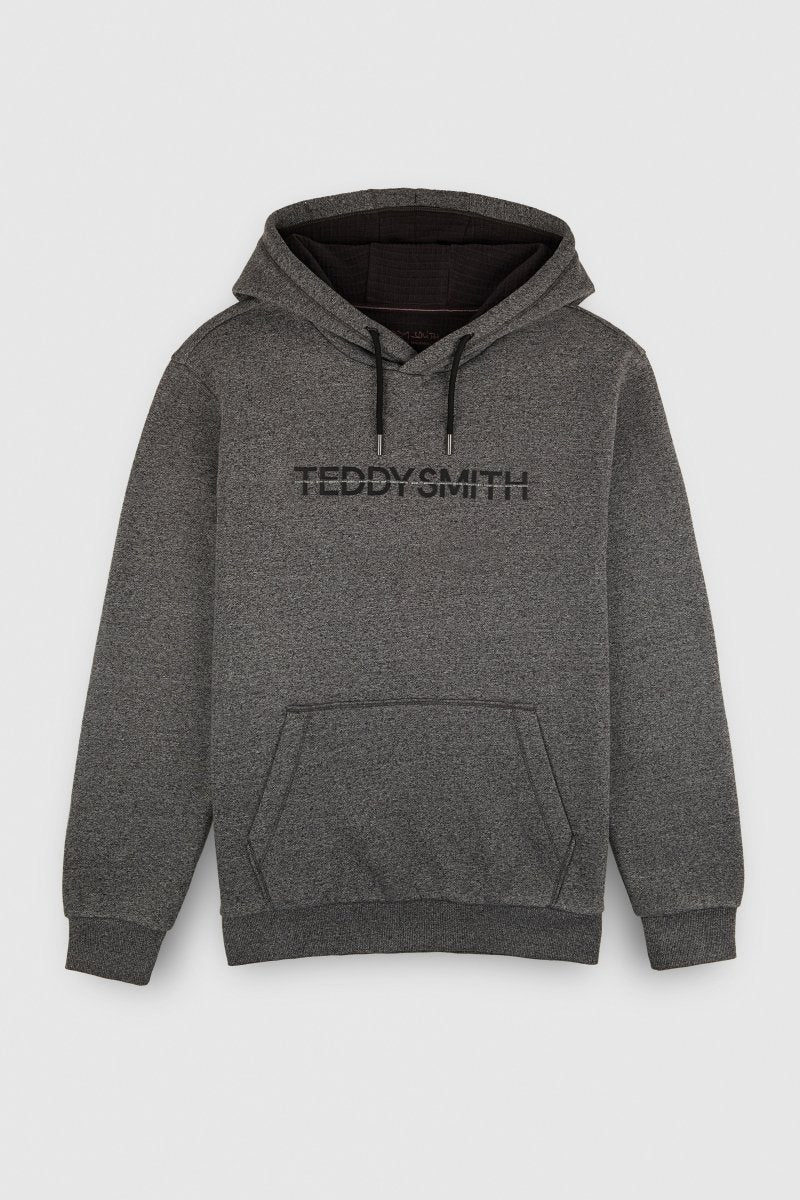 Sweat S - OSBORN HOODY MELANGE BLACK - S - Teddy Smith