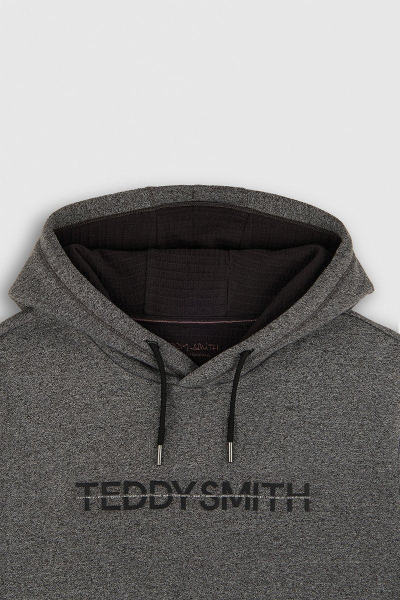 Sweat S - OSBORN HOODY MELANGE BLACK - S - Teddy Smith