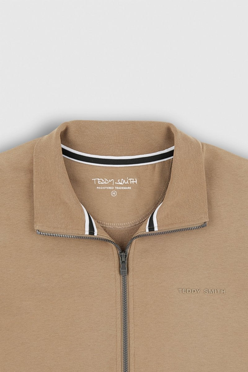 Sweat zippé col montant G - NARKUS ZIP MOKA BEIGE - S - Teddy Smith