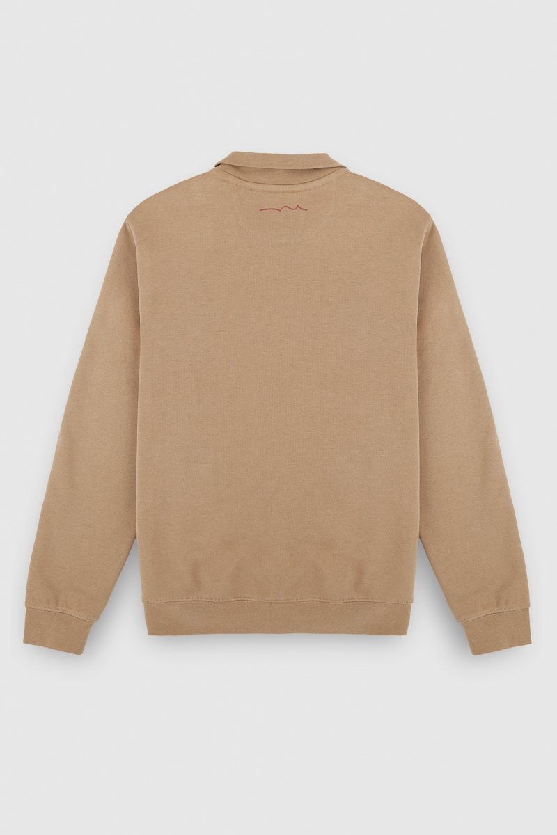 Sweat zippé col montant G - NARKUS ZIP MOKA BEIGE - S - Teddy Smith