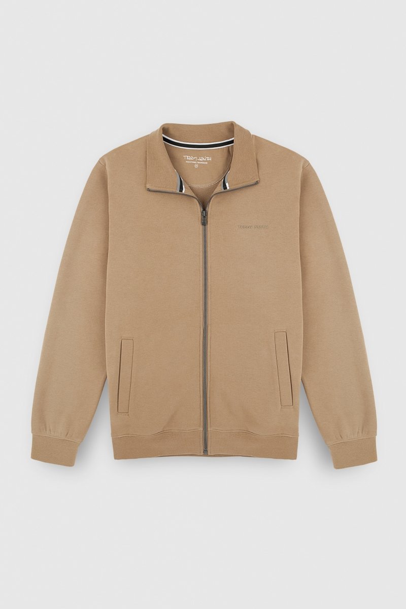 Sweat zippé col montant G - NARKUS ZIP MOKA BEIGE - S - Teddy Smith