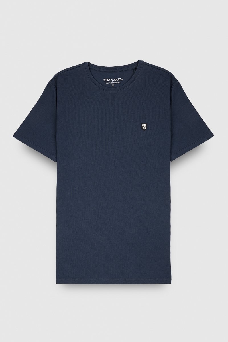 T-shirt col rond manches courtes T - TAHO MC TOTAL NAVY - S - Teddy Smith