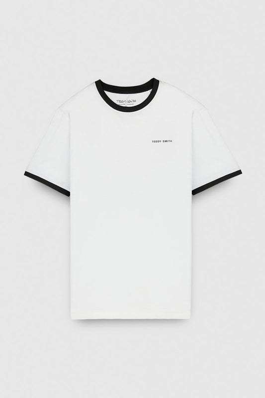 Achat T-shirt col rond manches courtes THE TEE 2 R BLANC - S - Teddy Smith