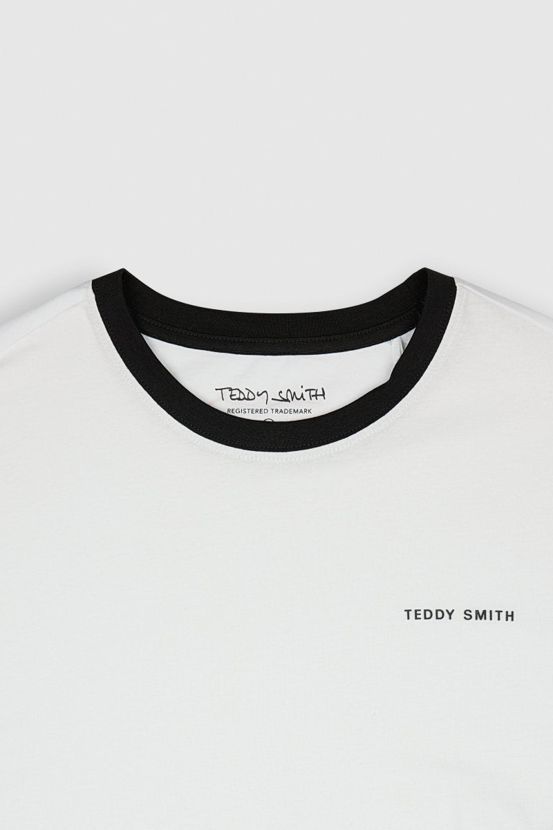 T-shirt col rond manches courtes THE TEE 2 R BLANC - S - Teddy Smith