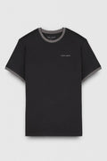 T-shirt col rond manches courtes THE TEE 2 R NOIR / SILVER - S - Teddy Smith