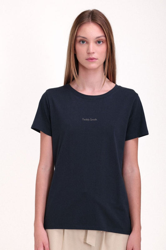 Achat T-shirt col rond T - RIBELLE TOTAL NAVY - XS - Teddy Smith