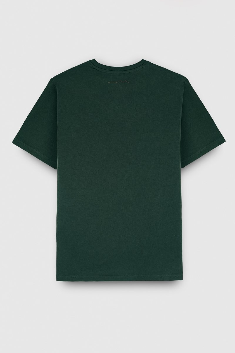 T-shirt col V manches courtes TAWAX 2 MC VERT SCARABE - S - Teddy Smith