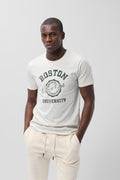 T-shirt T - BOSTON MC BLANC IVOIRE CHINE - S - Teddy Smith