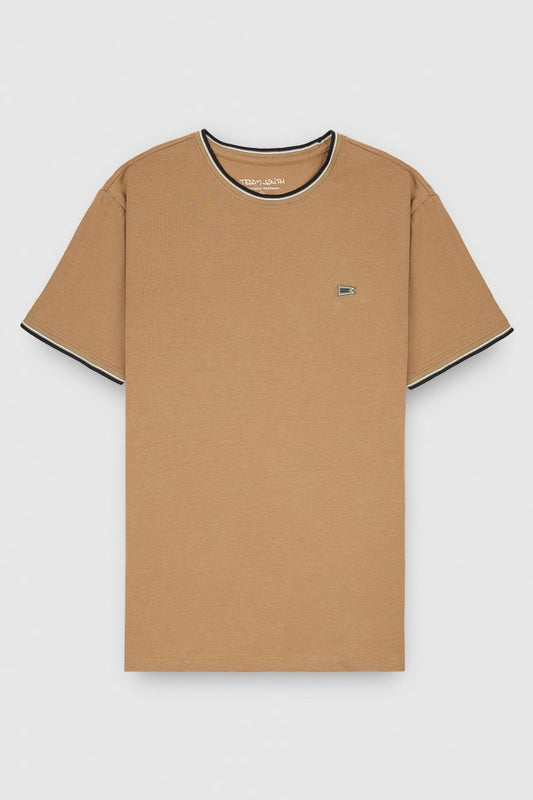 Achat T-shirt T - ELMER MC MOKA BEIGE - S - Teddy Smith