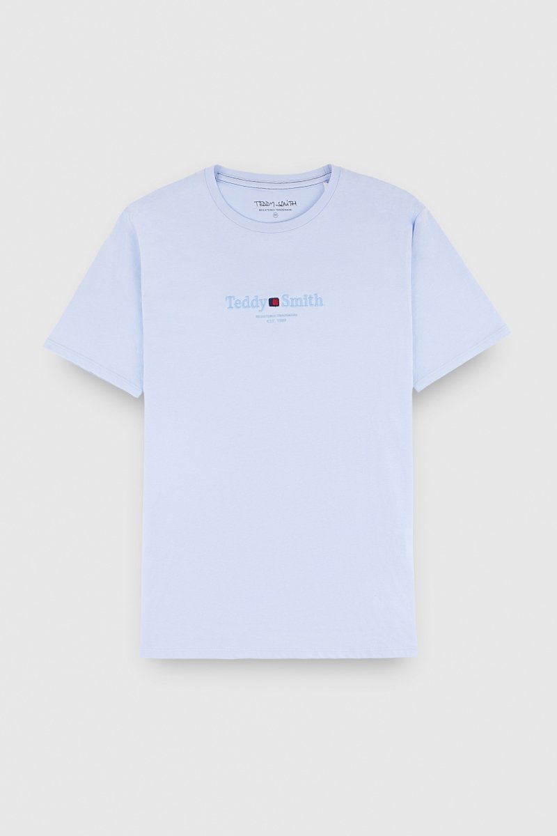 T-shirt T - JIM MC BLEU ECUME - S - Teddy Smith