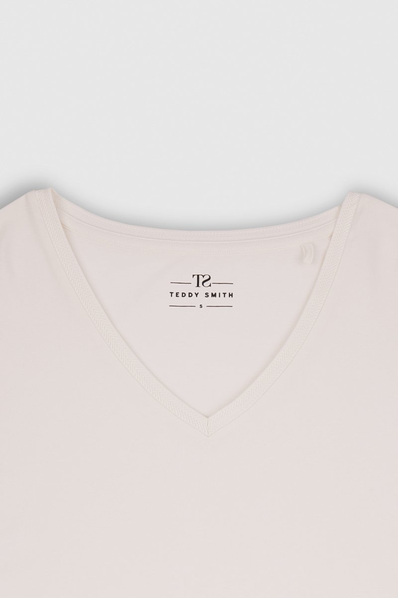 T-shirt T - MIANA ML MIDDLE WHITE - XS - Teddy Smith