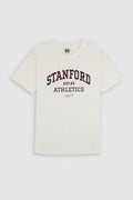 T-shirt T - STANFORD MC MIDDLE WHITE - S - Teddy Smith