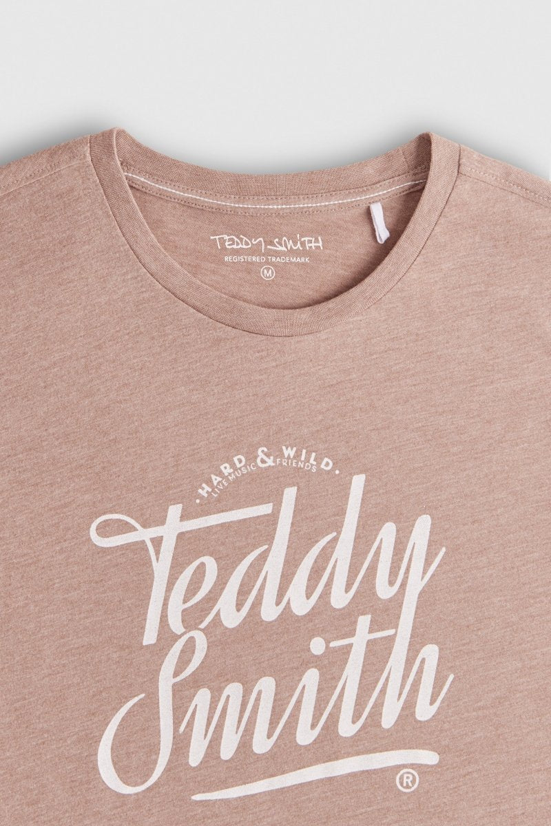 T-shirt T - TINSLEY MC MOKA BEIGE CHINE - S - Teddy Smith